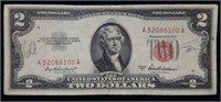 1953 A $2 Red Seal Legal Tender Bank Note