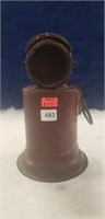 (1) Vintage Delta Railroad Red Lantern (7.5"