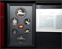 1986 Canada Proof Coin Set with Silver Dollar