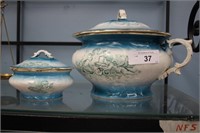 ANTIQUE CHAMBER POT AND SOAP DISH