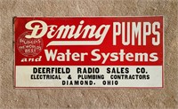 Deming Pumps & Water Systems Metal Sign