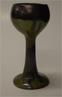 Australian Daisy ware pottery stemmed goblet