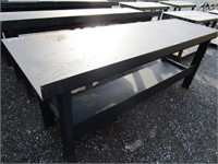 New/Unused Steel Work Bench w/Shelf & Back Splash