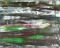 GERHARD RICHTER OIL ON CANVAS ABSTRACT