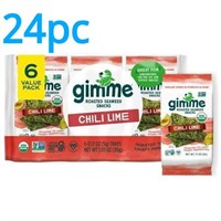 24pc Organic Roasted Seaweed  Chili Lime .17oz