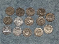 Lots of Canadian Coins: Silver Dime, Penny &