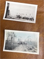 2 Vintage Photos (automobile, etc...)