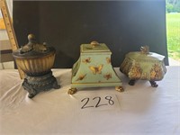 3 Victorian Styled Table Decor Items