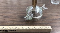 Anchor Hocking glass fish bowl w/lid