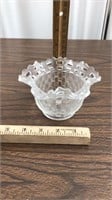 30’s Fenton Frosted Basket
