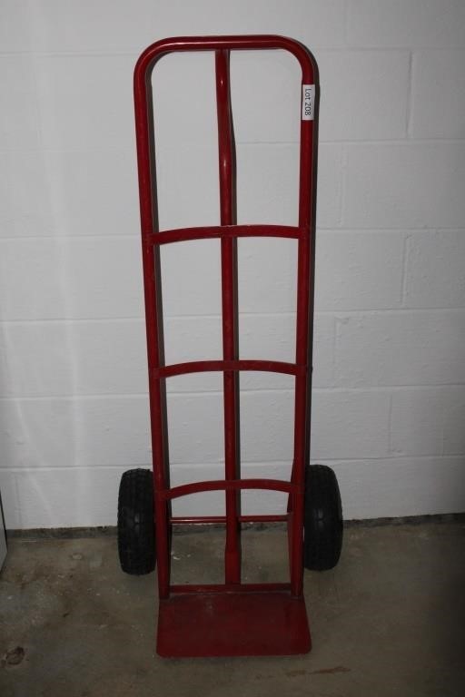 Red Metal Moving Dolly