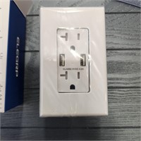 ELEGRP USB, TR Outlet 20amp, 125V, 5V DC