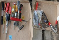 3 box lots of hand tools: pliers, plane,