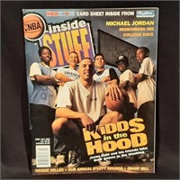 NBA Inside Stuff Magazine with Uncut Cards