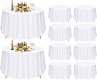 NEW 10 Pack Round Tablecloth 96 inch ,