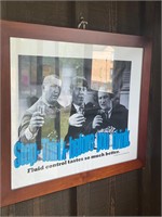 Three Stooges "Stop Think before you drink "