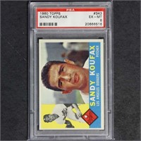 Sandy Koufax 1960 Topps #343 PSA 6 Baseball Card,