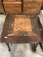 Vintage wooden card table
