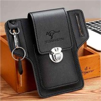 Stylish PU Leather Waist Bag for Men - Perfect fol