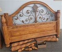 Ashley Furniture Solid Wood King Bed Frame