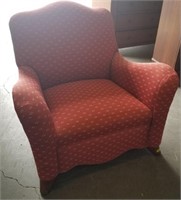 Red Apolstered Living Room Chair