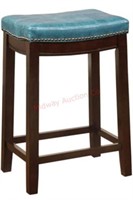 Linon counter stool blue