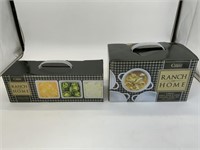 TWO RANCH AND HOME CERAMIC SETS