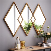 Plata Import Diamond Triangle Wall Mirror