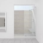 31.5". x 76". Frameless Fixed Glass Shower Door