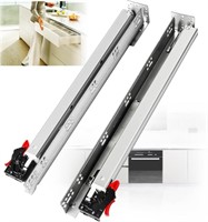 Undermount Soft Close 12" Drawer Slides - 6 Pairs