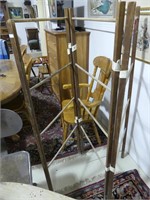 ANTIQUE 3 SECTION WOODEN DRYER RACK