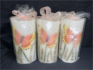 New in Wrap 3 Pier One Flameless LED Candles