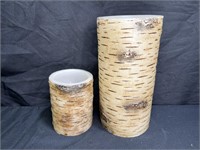 2 Amazing Flameless Candles in Birch