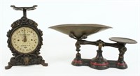 Two Victorian Cast Iron Scales
