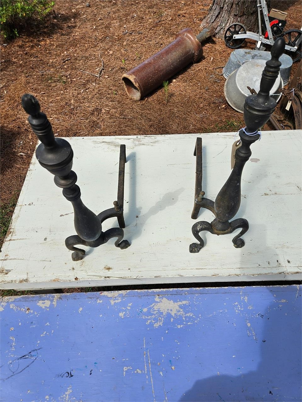Old Fire Dog irons