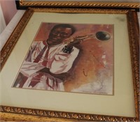 Framed Decorator Print - Musician with