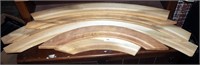 6 Sections 4" Curved Arch Wood Molding Strips