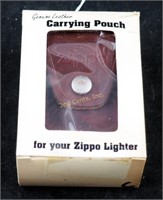 Vintage Zippo Leather Lighter Or Rule Carry Pouch