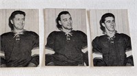 3 1952 St Lawrence Sales Hockey Cards #80 81 82