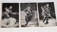 3 1952 St Lawrence Sales Hockey Cards #64 65 66