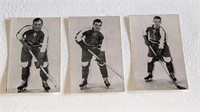 3 1952 St Lawrence Sales Hockey Cards #4 5 6