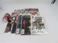 15 comic books dont The Punisher