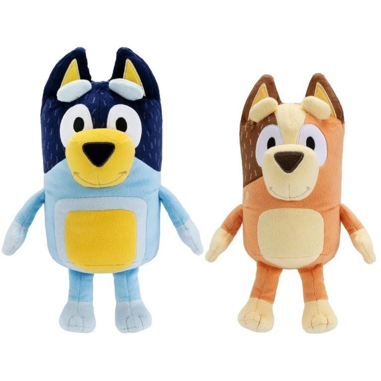 New Bluey - 2 Pack Plush Bundle - Bandit 12"