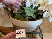 Stone Bowl with Flowers