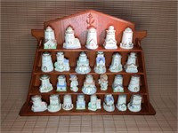 LENOX SEASIDE LIGHTHOUSE SPICE JARS & RACK