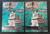 Two 1997 Kevin Garnett NBA cards