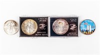 Coin 3 Assorted Silver Eagles + More, 4 Troy oz