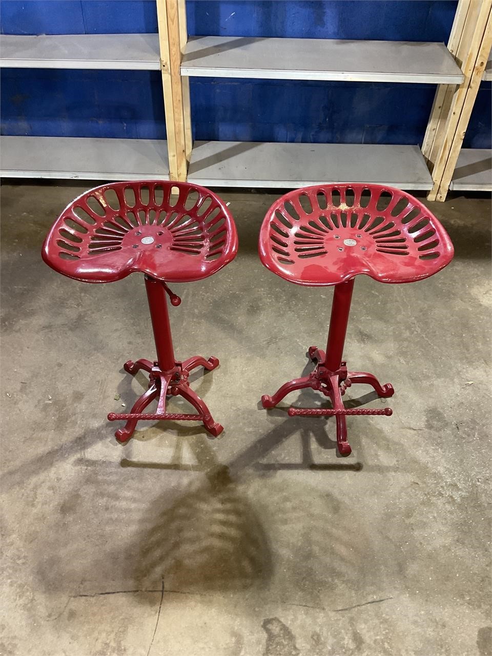 Pair of NWTF bar stools, adjustable