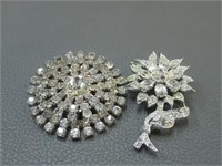 Vintage Brooch Pins 2pc lot