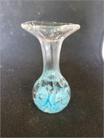 1982 Maude and Bob St Clair Blue Vase Paperweight